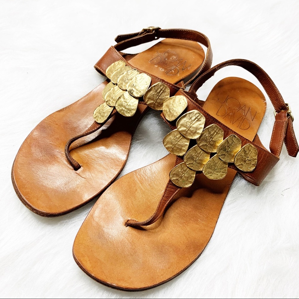 JOAN & DAVID Handmade Italian Leather Boho Sandals - Picture 2 of 8